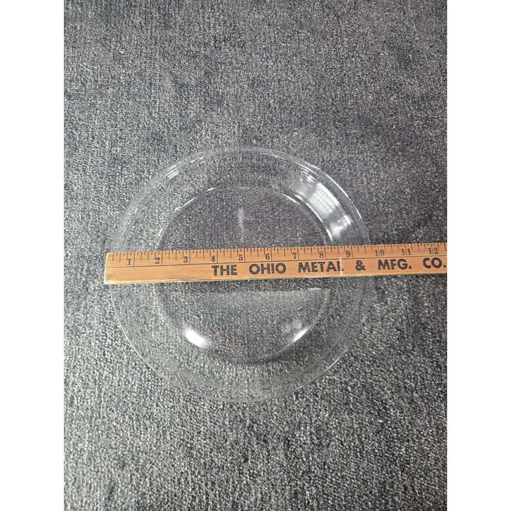 Vintage Pyrex Pie Plate 9'' Clear Glass Baking Dish Flat Rim 209 Made In USA